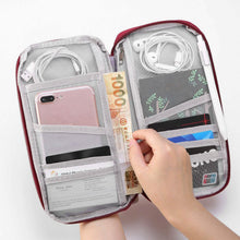 Load image into Gallery viewer, 12 Pocket Travel Passport Wallet