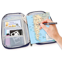 Load image into Gallery viewer, 12 Pocket Travel Passport Wallet