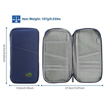 Load image into Gallery viewer, 12 Pocket Travel Passport Wallet
