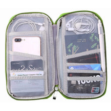Load image into Gallery viewer, 12 Pocket Travel Passport Wallet