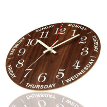 将图片加载到图库查看器,12 Inch Luminous Wall Clock Wall Clock Luminous Wall Clock Wood Silent Light in Dark Night Nordic Fashion Wall Clock Non Ticking Clock with Night Light Wood Silent light in dark night Nordic Fashion Wall Clock Non Ticking Clock With Night Light