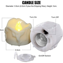 Load image into Gallery viewer, 12-Pack: LED Timer Candle Decoration