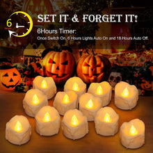 Load image into Gallery viewer, 12-Pack: LED Timer Candle Decoration