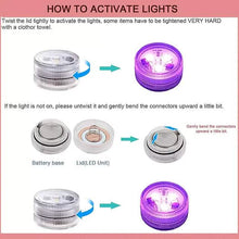 Load image into Gallery viewer, 12-Piece: LED RGB Diving Light Remote Control Decorative Light