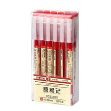 将图片加载到图库查看器,12-Piece Set: 0.35mm Water-based Pen Gel Pen