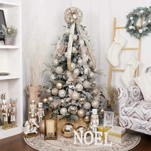 Load image into Gallery viewer, 12-Piece Set: Large Sparkling Glittering Sequins Foam Ball Ornaments
