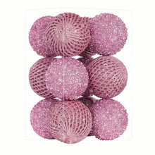 Load image into Gallery viewer, 12-Piece Set: Large Sparkling Glittering Sequins Foam Ball Ornaments