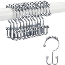 将图片加载到图库查看器,12-Piece Set: Titanker Shower Curtain Hooks Rings
