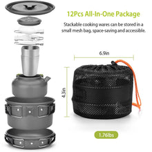 将图片加载到图库查看器,12-Pieces: Camping Cookware Set