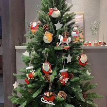 Load image into Gallery viewer, 12-Pieces: Christmas Tree Colorful Resin Elk Pendant Decoration