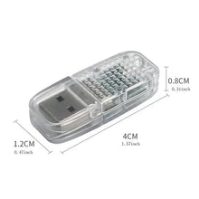 Load image into Gallery viewer, 12-Pieces: Colorful Lights Car USB Atmosphere Lights