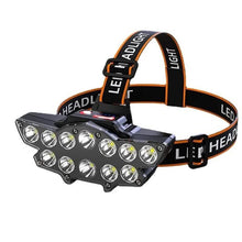 Load image into Gallery viewer, 12 x P90 LED Headlamp USB Rechargeable Long Shoot 4 Modes