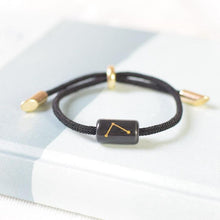 Load image into Gallery viewer, 12 Zodiac Bracelet Charm Jewelry Adjustable Braided Rope Couple Bracelets Handmade Navy String Bracelet With Metal Knot Men Women Braided Bracelets Gifts