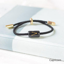 Load image into Gallery viewer, 12 Zodiac Bracelet Charm Jewelry Adjustable Braided Rope Couple Bracelets Handmade Navy String Bracelet With Metal Knot Men Women Braided Bracelets Gifts