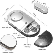 Load image into Gallery viewer, 120DB Door Window Alarm