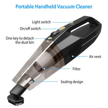 Load image into Gallery viewer, 120W 8000PA Handheld Cordless Car Vacuum Cleaner with Accessory kit