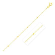 Load image into Gallery viewer, Bead Links Saturn Chain in 14k Yellow Gold (3.5mm)