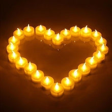 将图片加载到图库查看器,12/24/48pcs Flameless LED Tea light Tea Candles Wedding Light Romantic Candles Realistic Tea Lights Candles LED Tea light Candles Flickering Bright Tea lights Battery Operated Candles Flameless Candles Lights for Birthday Party Wedding Decorations