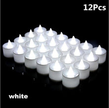 将图片加载到图库查看器,12/24/48pcs Flameless LED Tea light Tea Candles Wedding Light Romantic Candles Realistic Tea Lights Candles LED Tea light Candles Flickering Bright Tea lights Battery Operated Candles Flameless Candles Lights for Birthday Party Wedding Decorations