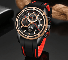 Load image into Gallery viewer, Men's Waterproof Modern Watch With Rubber Straps Multifunction Watches Unique Design Perfect Gift