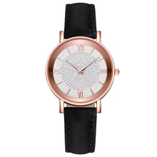 将图片加载到图库查看器,Womens Watches Bracelet Set Starry Sky Ladies Watch Casual Leather Student Quartz Wristwatch Luxury Fashion Minimalist Leather Strap Dress Analogue Quartz Round Elegant Watch