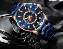 将图片加载到图库查看器,Men's Modern Sports Waterproof Watch Luxury Unique Design Fluorescent Hands Perfect Gift