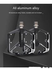 Load image into Gallery viewer, Bicycle Pedal Non-Slip Bike Pedals Aluminum Alloy Flat Platform Applicable Waterproof Cycling Accessories Bike Pedals Road Bicycle Pedals Cleats Set Clipless Pedals Compatible With Road Bikes