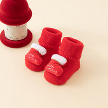 将图片加载到图库查看器,Baby Socks Christmas Newborn For Baby Boys/Girls Christmas Floor Socks Anti-Slip Baby Step Socks For Baby Kids
