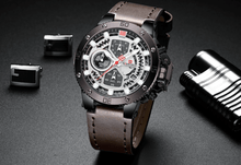 将图片加载到图库查看器,Men's Casual Waterproof Watch With Chronometers And Fluorescent Hands Excellent Design Perfect Gift