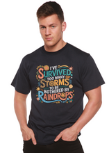 Load image into Gallery viewer, I've Survived Too Many Storms to Be Both Unisex Bamboo/Cotton Graphic T-Shirt