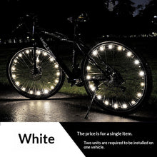 Load image into Gallery viewer, 20 LED Bike Cycling Rim Lights Wheel Spoke Light String Strip Lamps Waterproof Bicycle Light Decoration Accessories Waterproof LED Bike Spoke Lights For Adult Bike Beautiful Night Bike Decoration