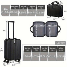 Load image into Gallery viewer, 2-Piece Spinner Luggage Set – 20” Carry-On & 14” Crossbody Handbag