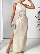 将图片加载到图库查看器,One Shoulder Sleeveless Maxi Dress Elegant & Sophisticated Evening Wear Women Luxury Party Dress