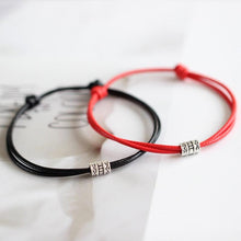将图片加载到图库查看器,1/2pcs Adjustable Black Red Leather Rope Bracelet Couple Jewelry Handmade Braided Charm Bracelet Adjustable Rope Bracelets Jewelry Gift Bracelets For Men Women Mutual Attraction Handmade Rope For Women Men