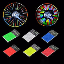 Load image into Gallery viewer, 12Pcs Bicycle Light Rim Radio Clip Light Safety Warning Light Strip Safety Cycling Reflective Reflector Bike Accessories Mount Clip Tube Warning Strip Waterproof Bicycle Spoke Reflectors