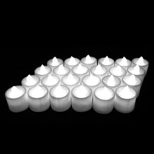 Load image into Gallery viewer, 12Pcs Electronic LED Tea Light Candles Flickering Bulb Battery Operated Flameless LED Tea Light for Seasonal & Festival Celebration Electric Fake Candle Realistic Battery-Powered Flameless Candles for Home Bedroom Party Wedding Festival Decor