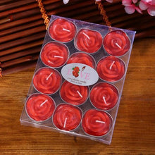Load image into Gallery viewer, 12PCS/set Blinking Aromatherapy Smokeless Valentine's Day Delicate Boxed Rose Romantic Marriage Proposal Candles Rose Tea light Candles Handmade Delicate Rose Flower Candles For Valentine Day Party Wedding Spa Home Decoration Gifts Decoration