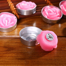 Load image into Gallery viewer, 12PCS/set Blinking Aromatherapy Smokeless Valentine's Day Delicate Boxed Rose Romantic Marriage Proposal Candles Rose Tea light Candles Handmade Delicate Rose Flower Candles For Valentine Day Party Wedding Spa Home Decoration Gifts Decoration
