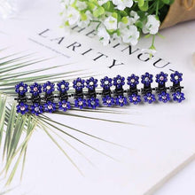 Load image into Gallery viewer, 12pcs/set Mini Rhinestone No-Slip Grips Hair Clips for Women Girls Glitter Teeth Metal Clamps Flower Gorgeous Hair Accessories For Brides And Bridesmaids