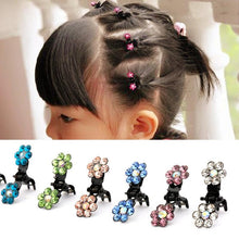 Load image into Gallery viewer, 12pcs/set Mini Rhinestone No-Slip Grips Hair Clips for Women Girls Glitter Teeth Metal Clamps Flower Gorgeous Hair Accessories For Brides And Bridesmaids