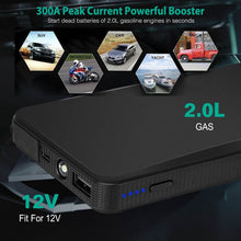 Load image into Gallery viewer, 12V Car Jumper Starter 300A Peak 20000 mAh Battery Charger