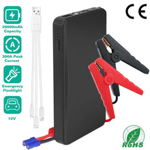 Load image into Gallery viewer, 12V Car Jumper Starter 300A Peak 20000 mAh Battery Charger