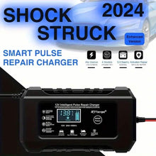 Load image into Gallery viewer, 12V Intelligent Pulse Repair Smart Battery Charger with LCD Display
