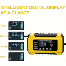 Load image into Gallery viewer, 12V Intelligent Pulse Repair Smart Battery Charger with LCD Display