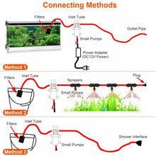 Load image into Gallery viewer, 12V Water Pump with 2 Hose Clamps 123PSI Self Priming Sprayer Pump