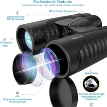 Load image into Gallery viewer, 12x42 HD Binoculars for Adults with Universal Phone Adapter