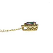 Load image into Gallery viewer, Treated Topaz Diamond Fashion Pendants 14KT Yellow Gold