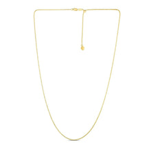 Load image into Gallery viewer, 14k Yellow Gold Adjustable Popcorn Chain 1.3mm