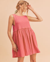 Load image into Gallery viewer, Round Neck Mini Tank Dress For Women–Versatile Everyday Essential, Comfortable & Stylish Casual Dress, Perfect for Layering or Standalone Look