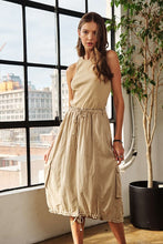 Load image into Gallery viewer, Drawstring Sleeveless Washed Dress For Women – Casual, Stylish, Comfortable, Versatile, Effortlessly Chic Dress for Everyday Wear